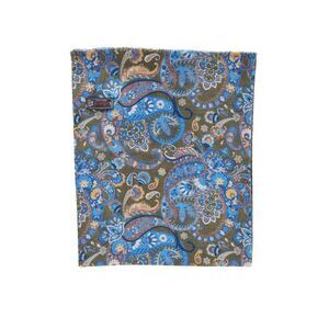 ASCOT Men's Paisley Silk Scarf Men GREEN Scarves